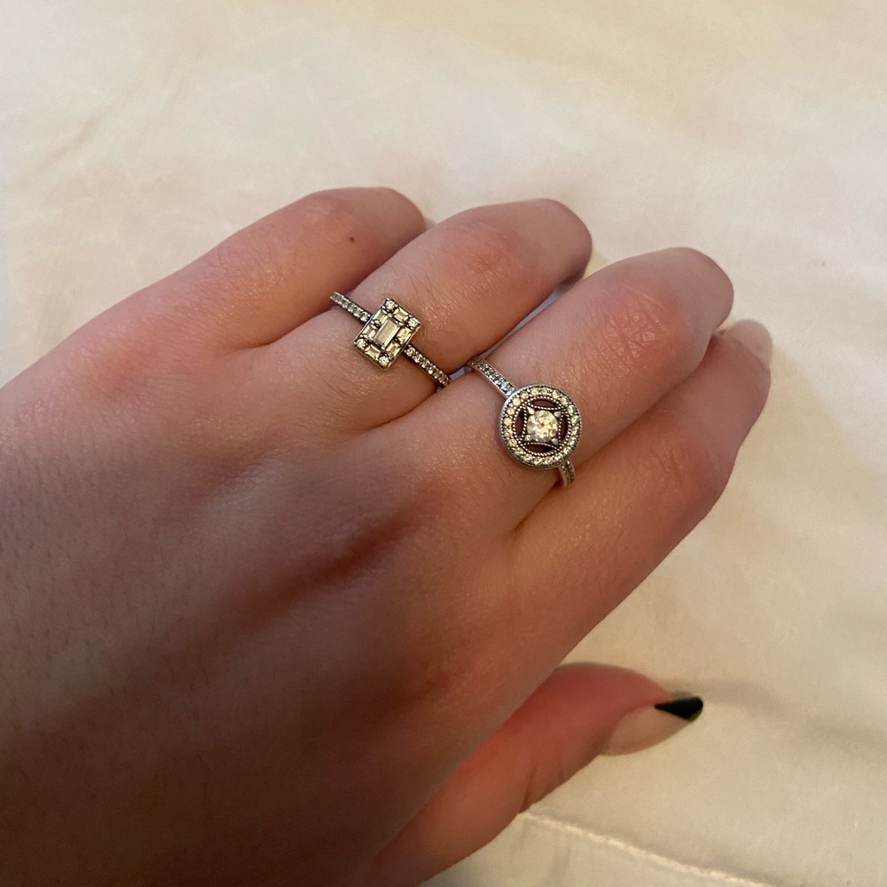 Set of two pandora rings